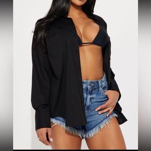 Closet Staple Poplin Shirt - Black